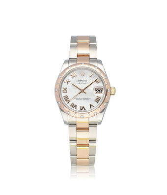 Rolex Datejust 31 NEW ROLEX SERVICE - 2010 B+P | steel - gold MOP - pearl diamond