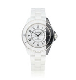 CHANEL J12 Paradoxe 38 ceramic white - black 2020 box + papers