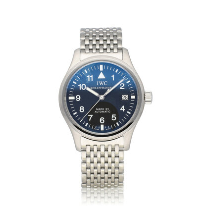 Pilot Mark XV Spitfire 39 steel black 2003 B+P | NEW IWC SERVICE OF € 1.005,-