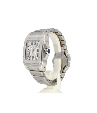 Cartier Santos 100 XL 38 automatic steel - steel bracelet