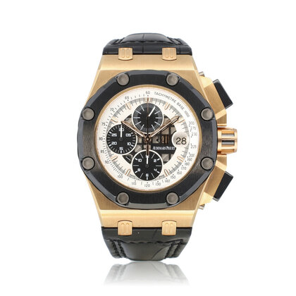 Royal Oak Offshore Rubens Barichello II 44 rose gold + box | AP SERVICED FOR € 5.094,-