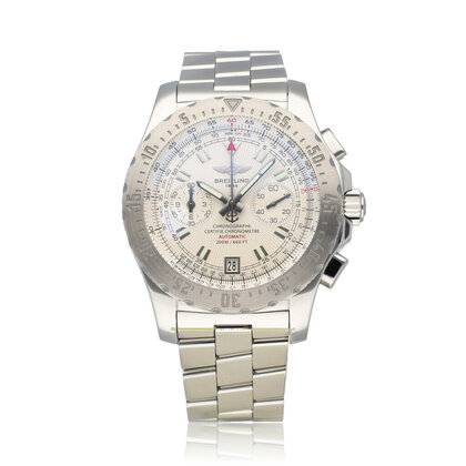 Skyracer Skyracer  steel white 2008 + papers | NEW BREITLING SERVICE