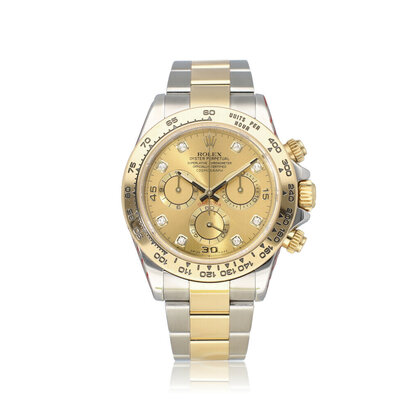 Daytona  40 steel - gold champagne diamond Oyster