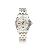 Breitling Galactic Sleek Edition 32 steel white diamond 2005 B+P | NEW BREITLING SERVICE