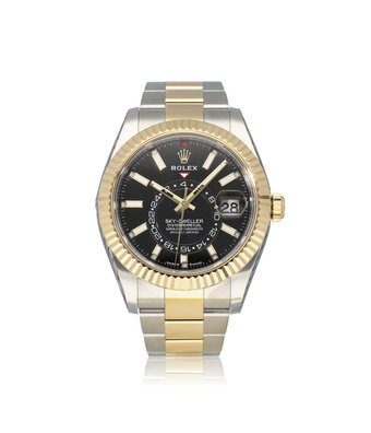 Rolex Sky-Dweller  42 NEW ROLEX SERVICE - 2023 B+P | steel - yellow gold black Oyster
