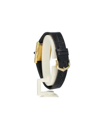 Cartier Tank Vermeil Must  NEW CARTIER SERVICE incl. STRAP | yellow gold vermeil black onyx