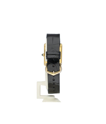 Cartier Tank Vermeil Must  NEW CARTIER SERVICE incl. STRAP | yellow gold vermeil black onyx