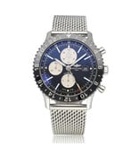 Breitling Chronoliner  46 steel black mesh 2016 box + papers