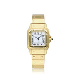 Cartier Santos de Cartier Galbée 34,8 automatic yellow gold white + box