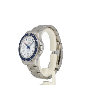 Breitling Superocean Automatic 42 steel white 2023 B+P | NEW BREITLING SERVICE