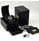 Breitling Galactic  44 steel day-date black rubber 2015 with box + papers