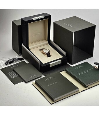 A.Lange & Söhne Lange 1 Moon Phase 39 NEW LANGE STRAP - 2016 box + papers | rose gold silver
