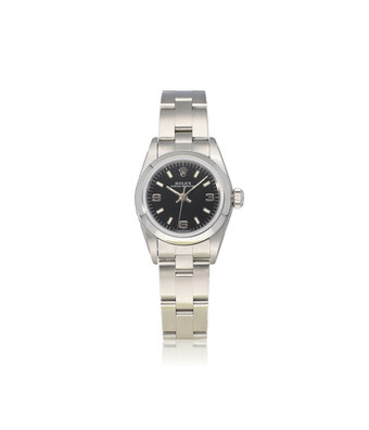 Rolex Oyster Perpetual 24 steel black explorer Oyster 1997 + papers