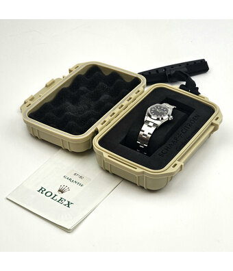 Rolex Oyster Perpetual 24 steel black explorer Oyster 1997 + papers