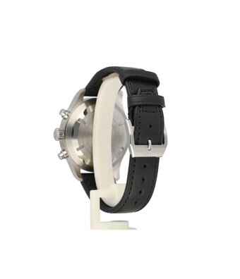 IWC Pilot's Watch Double Chronograph 46 steel black day - date | NEW IWC STRAP