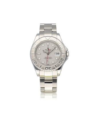 Rolex Yacht-master 35 steel - platinum red medium 2002 box + papers