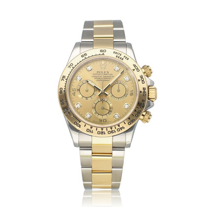 Daytona  40 NEW ROLEX SERVICE - 2016 B+P | steel - gold champagne diamond