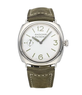 Panerai Radiomir Officine 45 steel green white 2024 box + papers
