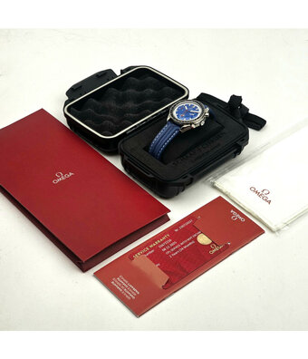 Omega Speedmaster Racing Chrono 44 NEW OMEGA SERVICE - Schumacher - CART | steel blue