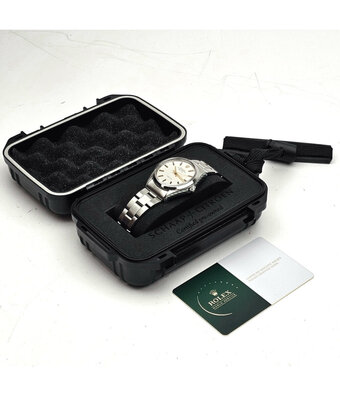 Rolex Air-king  NEW ROLEX SERVICE - 1973 | steel silver index Oyster