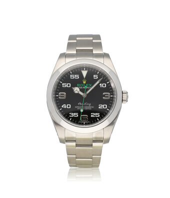 Rolex Air-king 40 steel black domed Oyster