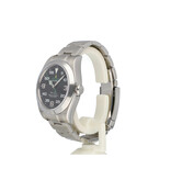 Rolex Air-king 40 steel black domed Oyster