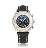 Breitling Navitimer Montbrillant Olympus  steel day date moonphase black | NEW BREITLING STRAP