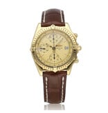 Breitling Chronomat   1998 box + papers | yellow gold champagne