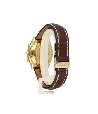 Breitling Chronomat   1998 box + papers | yellow gold champagne