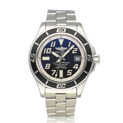 Superocean  42 steel black 2013 box + papers