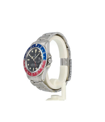 Rolex GMT-Master II 40 NEW ROLEX SERVICE - 1970 + papers | Pepsi steel matte rivet Oyster 255-se