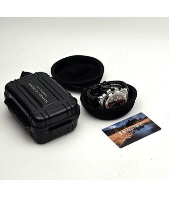 Audemars Piguet Royal Oak Offshore   NEW AP SERVICE of € 7.320,- - extract | steel black orange