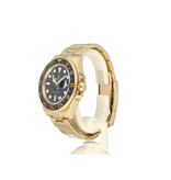 Rolex GMT-Master II 40 NEW ROLEX SERVICE 2007 B+P | yellow gold black Oyster