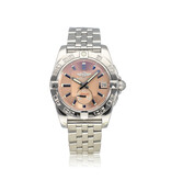 Breitling Galactic  36 2012 box + papers | steel salmon