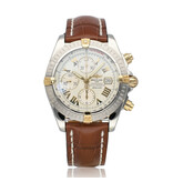 Breitling Chronomat Evolution  NEW BREITLING STRAP | steel - yellow gold white / silver