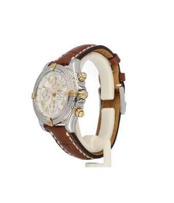 Breitling Chronomat Evolution  NEW BREITLING STRAP | steel - yellow gold white / silver