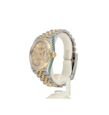 Rolex Datejust 36 NEW ROLEX SERVICE - 2020 B+P | steel - yellow gold fluted champagne Jubilee