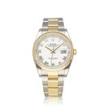 Rolex Datejust 36 2019 box + papers | steel - yellow gold white roman domed Oyster