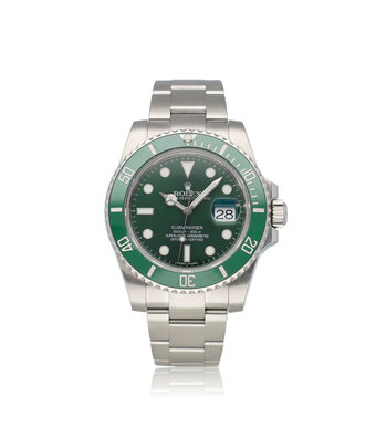 Rolex Submariner Date 40 2014 box + papers | steel green - Hulk ceramic