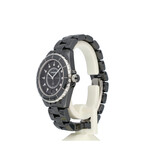 CHANEL J12 Black Diamond Indicators 38 diamond 2008 box + papers | black ceramic