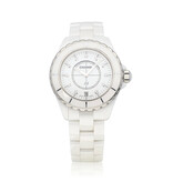 CHANEL J12 Diamond Indicators 38 factory diamond | white ceramic