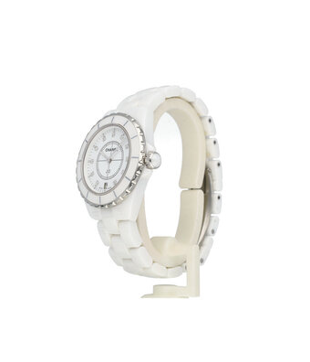 CHANEL J12 Diamond Indicators 38 factory diamond | white ceramic