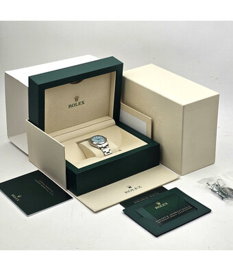 Rolex Oyster Perpetual 31 2024 box + papers | steel domed tiffany - turquoise - white tag