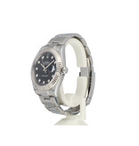 Rolex Datejust 41 NEW ROLEX SERVICE - 2019 B+P | steel - white gold black diamond Oyster