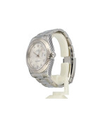 Rolex Datejust II 41 NEW ROLEX SERVICE - 2017 B+P | steel silver diamond fluted diamond Oyster