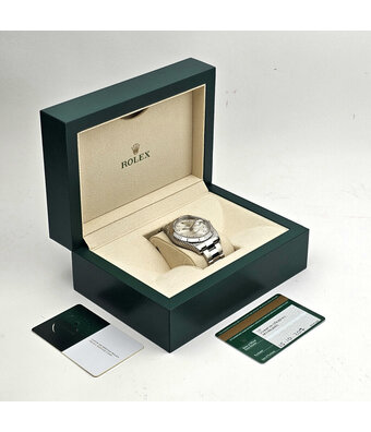 Rolex Datejust II 41 NEW ROLEX SERVICE - 2017 B+P | steel silver diamond fluted diamond Oyster