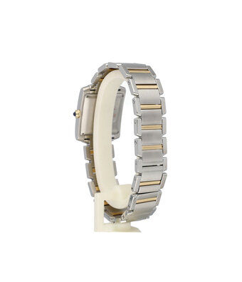 Cartier Tank Française LM 2008 box + papers | steel yellow gold - silver large LM