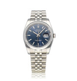 Rolex Datejust 36 2014 + papers | steel blue domed concealed Jubilee