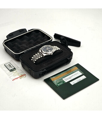 Rolex Datejust 36 2014 + papers | steel blue domed concealed Jubilee