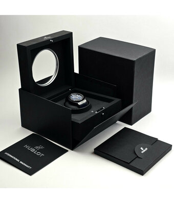 Hublot Classic Fusion Ceramic Blue Chronograph 45 - 2019 box + papers | blue